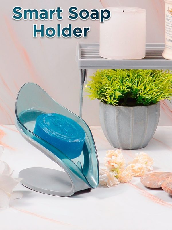 Smart Soap Holder For Bathroom | Wall Mounted Soap Bar, Kitchen, Bathroom – Random Color(1 Pc)