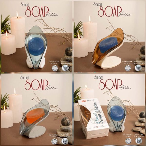 Smart Soap Holder For Bathroom | Wall Mounted Soap Bar, Kitchen, Bathroom – Random Color(1 Pc)
