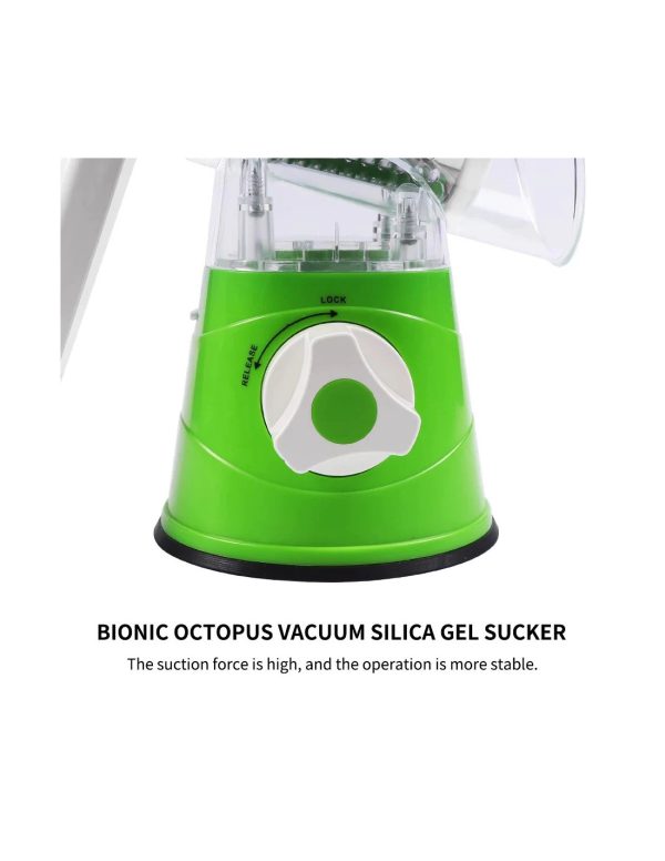 Manual Vegetable Cutter Slicer & Grater | Tabletop Drum Grater | Multi-functional Kitchen Gadget ( Random Color )