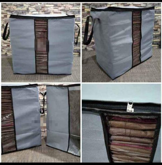 Improved Quality LARGE Storage Bags FOR SHIRTS CLOTHS AND BLANKETS  DOUBLE ZIPPER Organiser